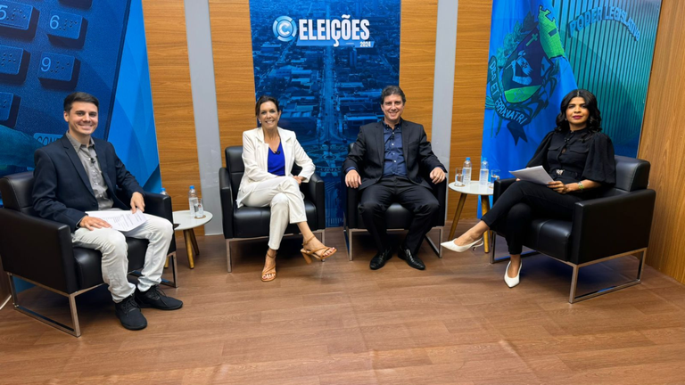 Prefeita e vice-prefeito eleitos para gestão 2025 a 2028 participam de entrevista na TV Câmara